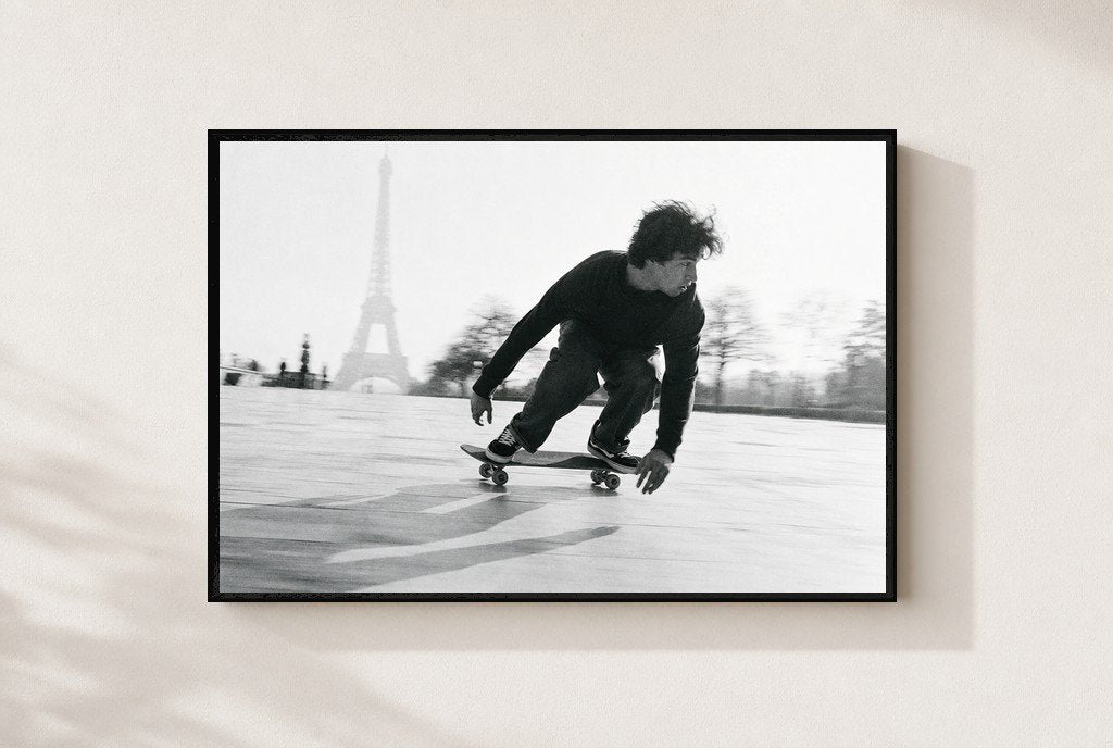 Skate, Tower Behind You, framed