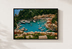Portofino from Above, framed