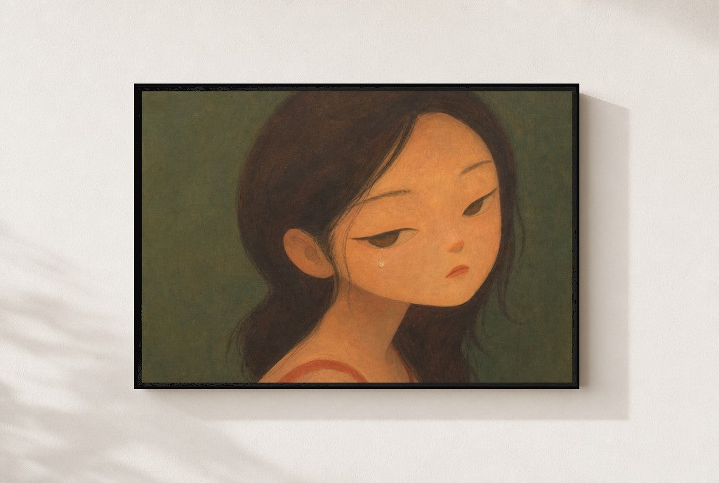 Knee-Deep in It, framed close-up, black