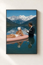 Champagne on the Lake, framed