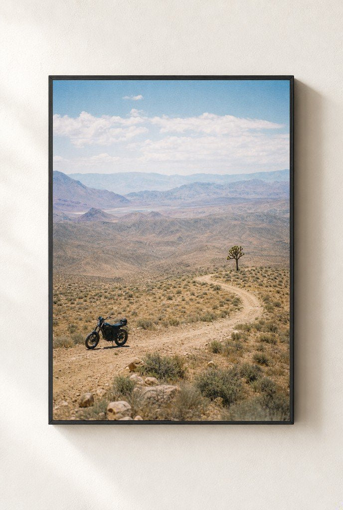 Where the Road Quits, framed