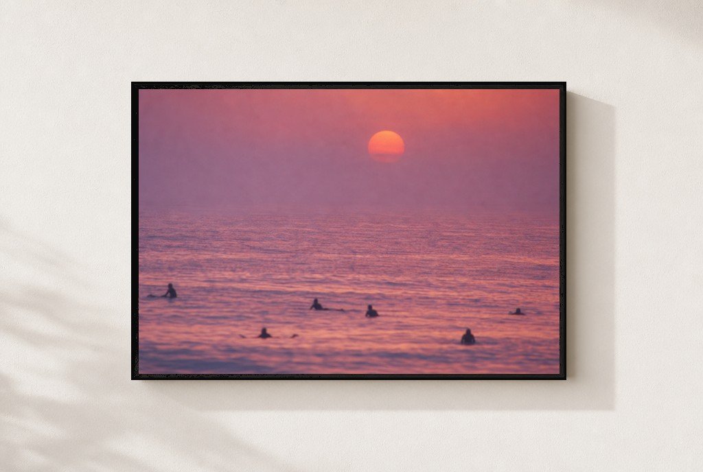 Pink Dawn Line-Up, framed