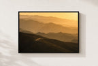 Amber Switchbacks, framed