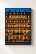 Last Car at the Louvre, framed