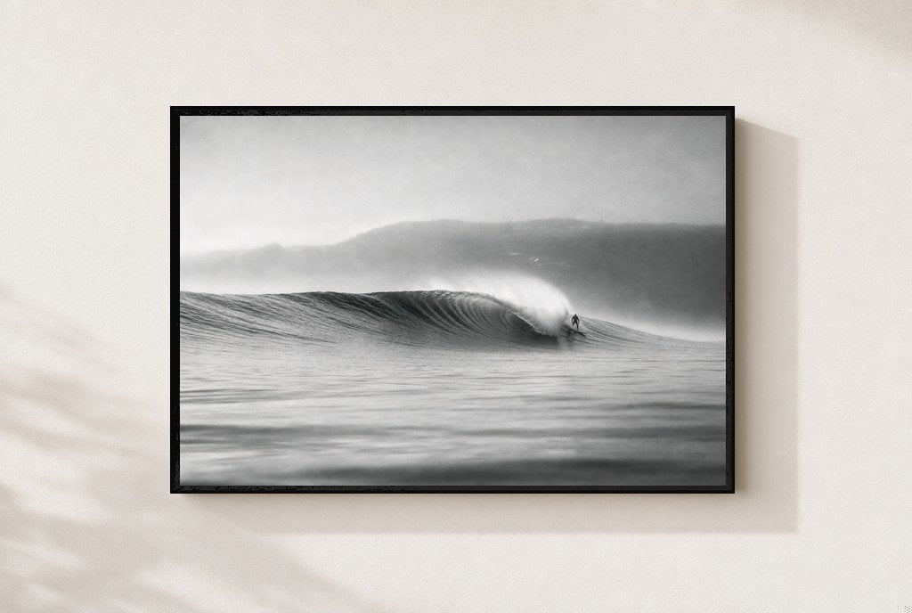 One Clean Wave, framed