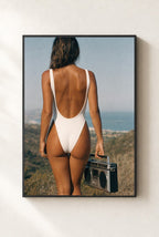 Boombox on the Bluff, framed