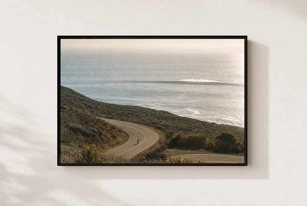 Road to the Swell, framed