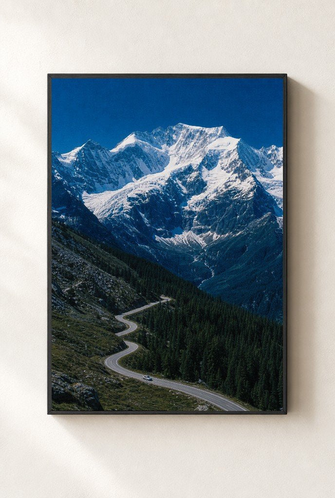 The Alpine Pass, framed