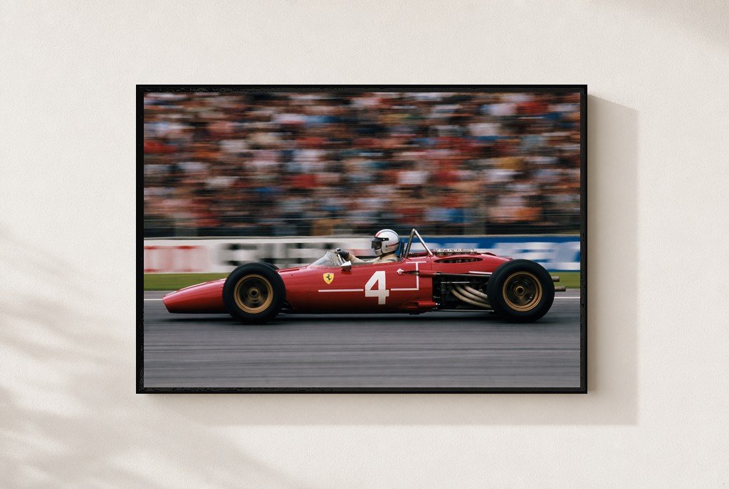 The Prancing Four, framed