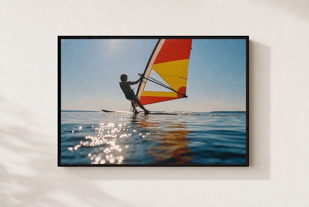 Catch the Wind, framed
