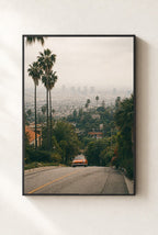 Drop Into the City, framed