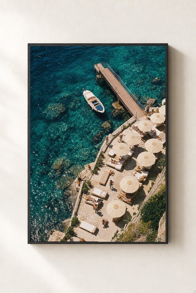 Dock Service, framed