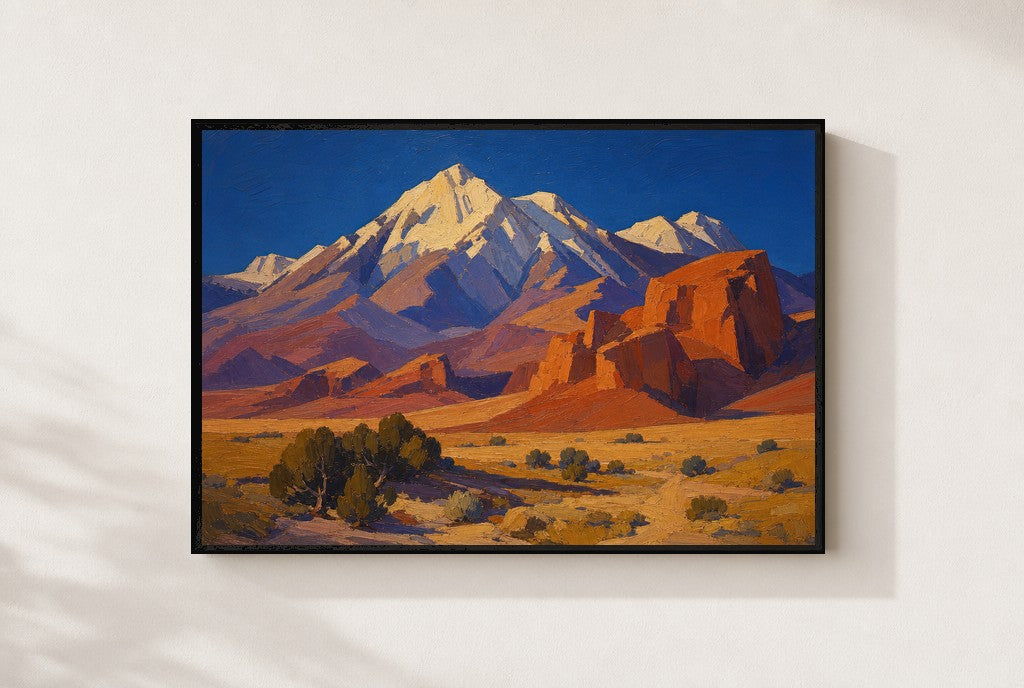Cold Peaks, Open Range, framed close-up, black