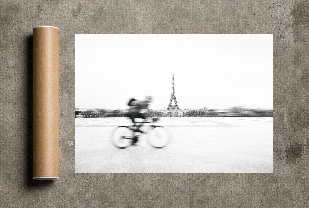 Blur Past the Tower, print and shipping tube