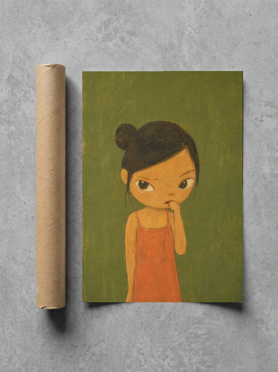 Caught Thinking, print and shipping tube