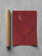 Oxblood Sky, Crescent rolled in a Drunk Dame shipping tube, ready to ship.