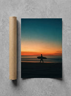Board at Dusk, print and shipping tube