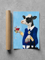 Blazer and Bordeaux rolled in a Drunk Dame shipping tube, ready to ship.