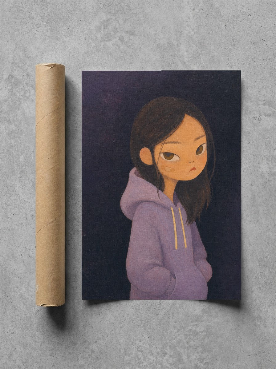 Crying a Little, print and shipping tube