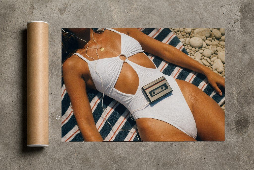 Tape Deck Tan Lines, print and shipping tube