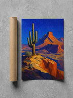 One Cactus, No Apologies, print and shipping tube