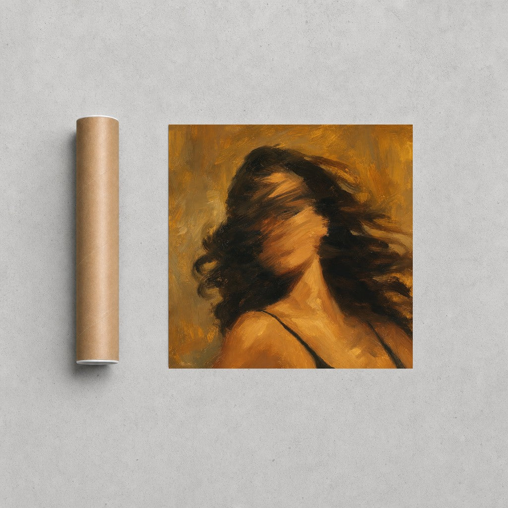 Hair Whip, Ochre Wash, print and shipping tube