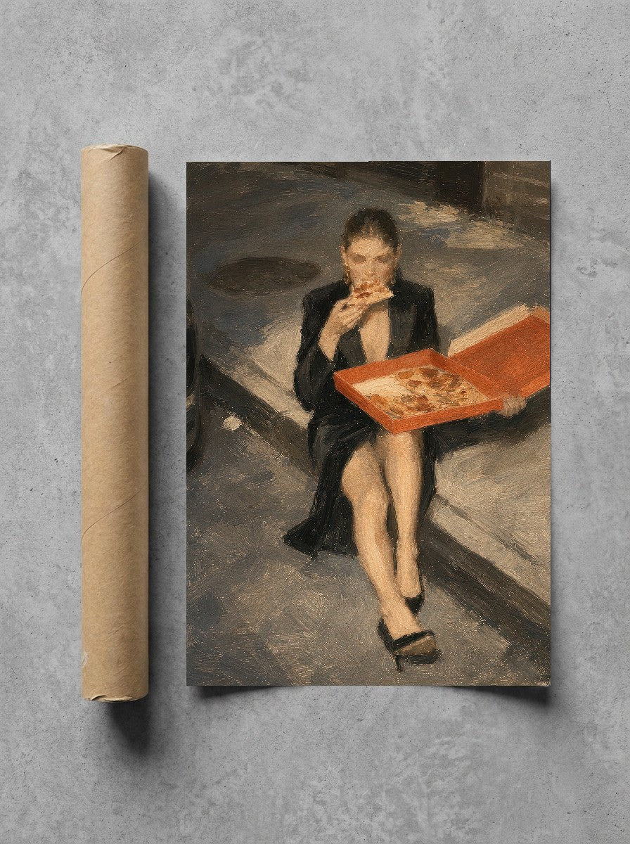 Couture and a Slice, print and shipping tube