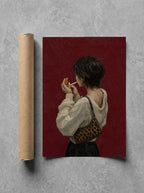 Lighting Up, Leopard Bag rolled in a Drunk Dame shipping tube, ready to ship.