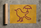 Line Bird, Umbrella, print and shipping tube