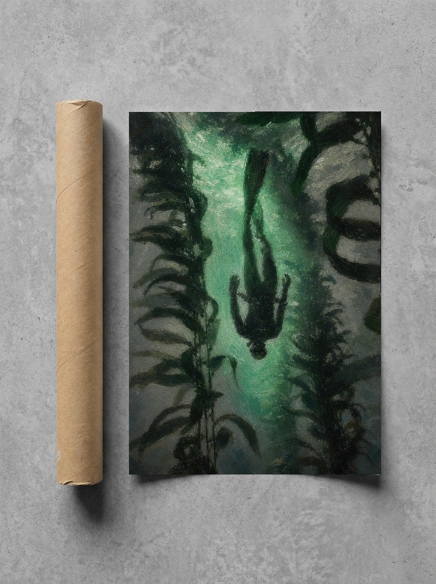 Down in the Kelp, print and shipping tube