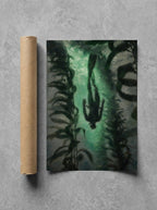 Down in the Kelp, print and shipping tube