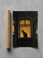 Amber Window, Cat, print and shipping tube