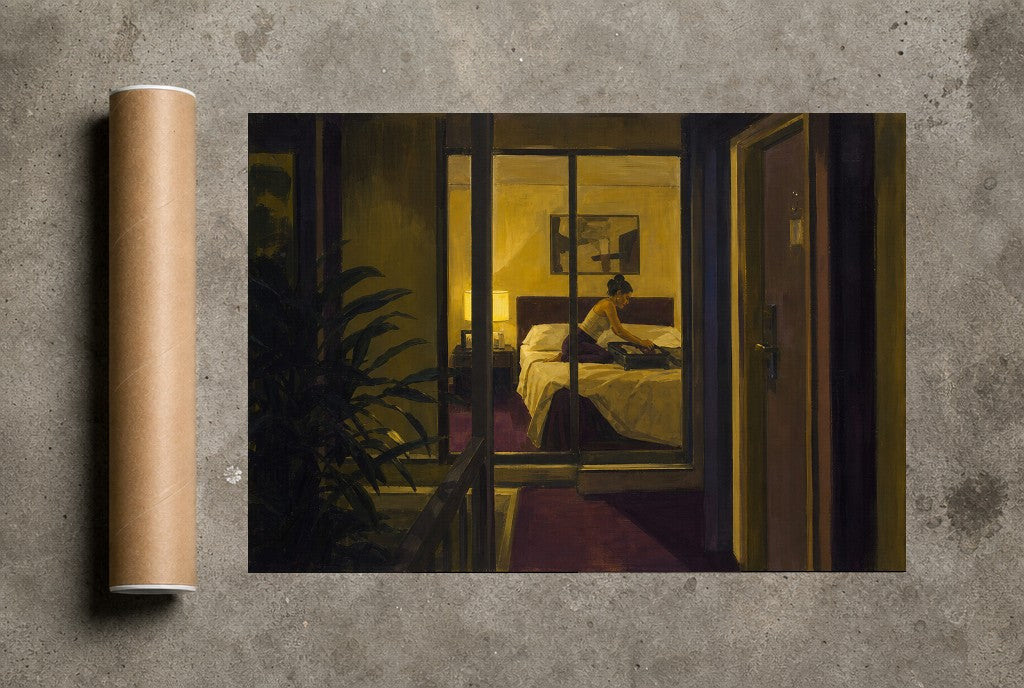 Turning Down the Bed, print and shipping tube