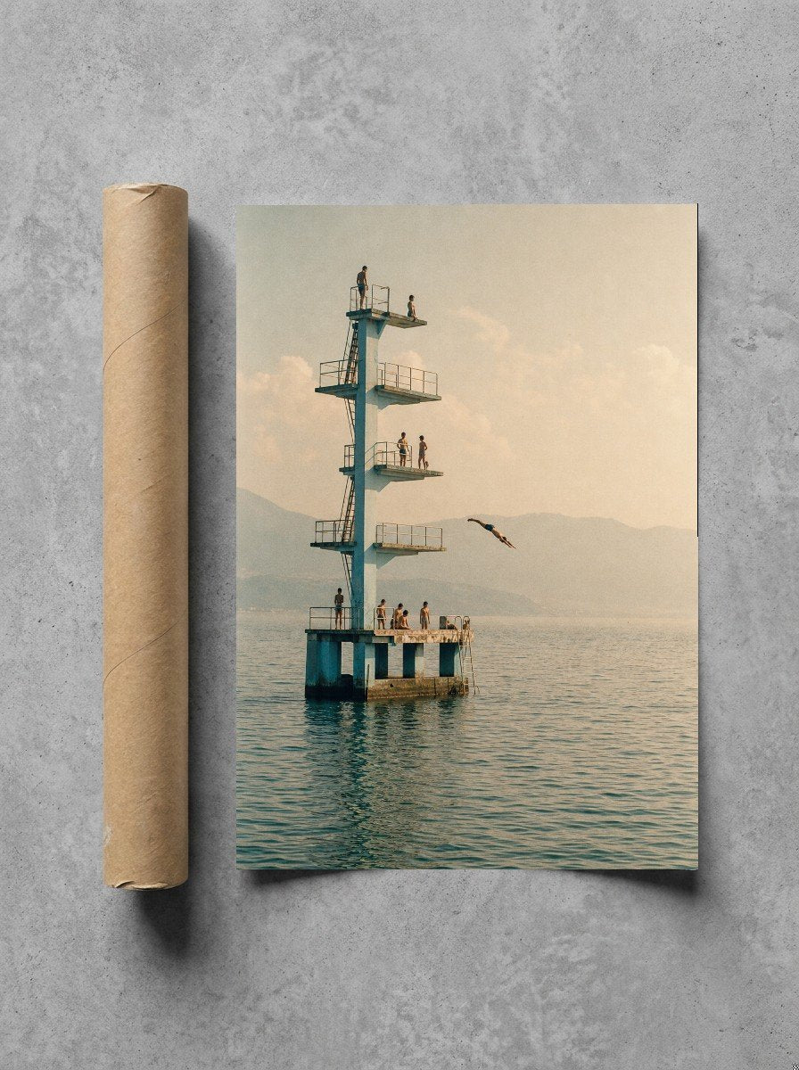 High Dive Diplomacy, print and shipping tube