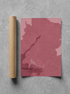 Spilled Martini, Oxblood rolled in a Drunk Dame shipping tube, ready to ship.
