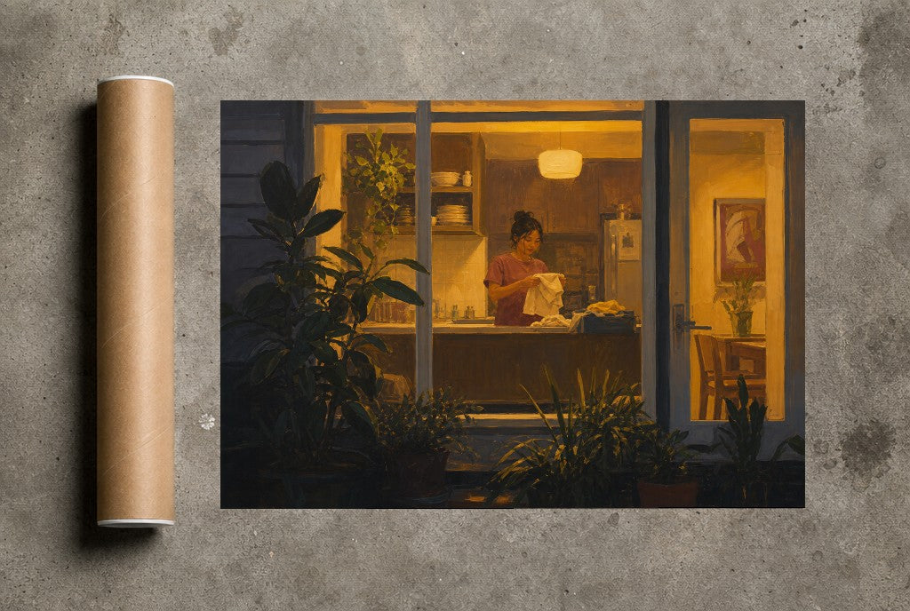 Someone's Still Up, print and shipping tube