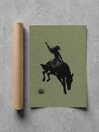 Bronc Rider, Sage rolled in a Drunk Dame shipping tube, ready to ship.