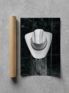 Hat on a Fencepost, print and shipping tube