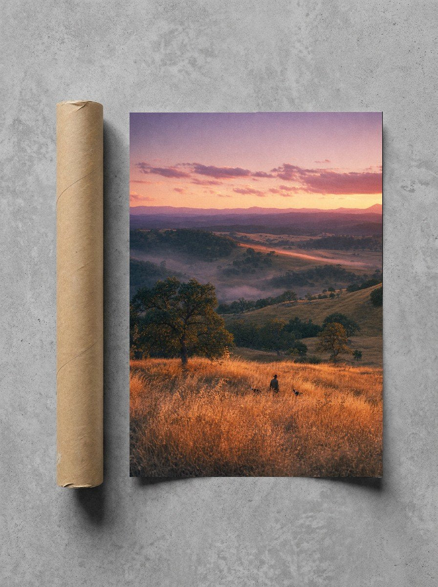 Sunrise in the Tall Grass, print and shipping tube