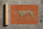 Flat Greyhound, print and shipping tube
