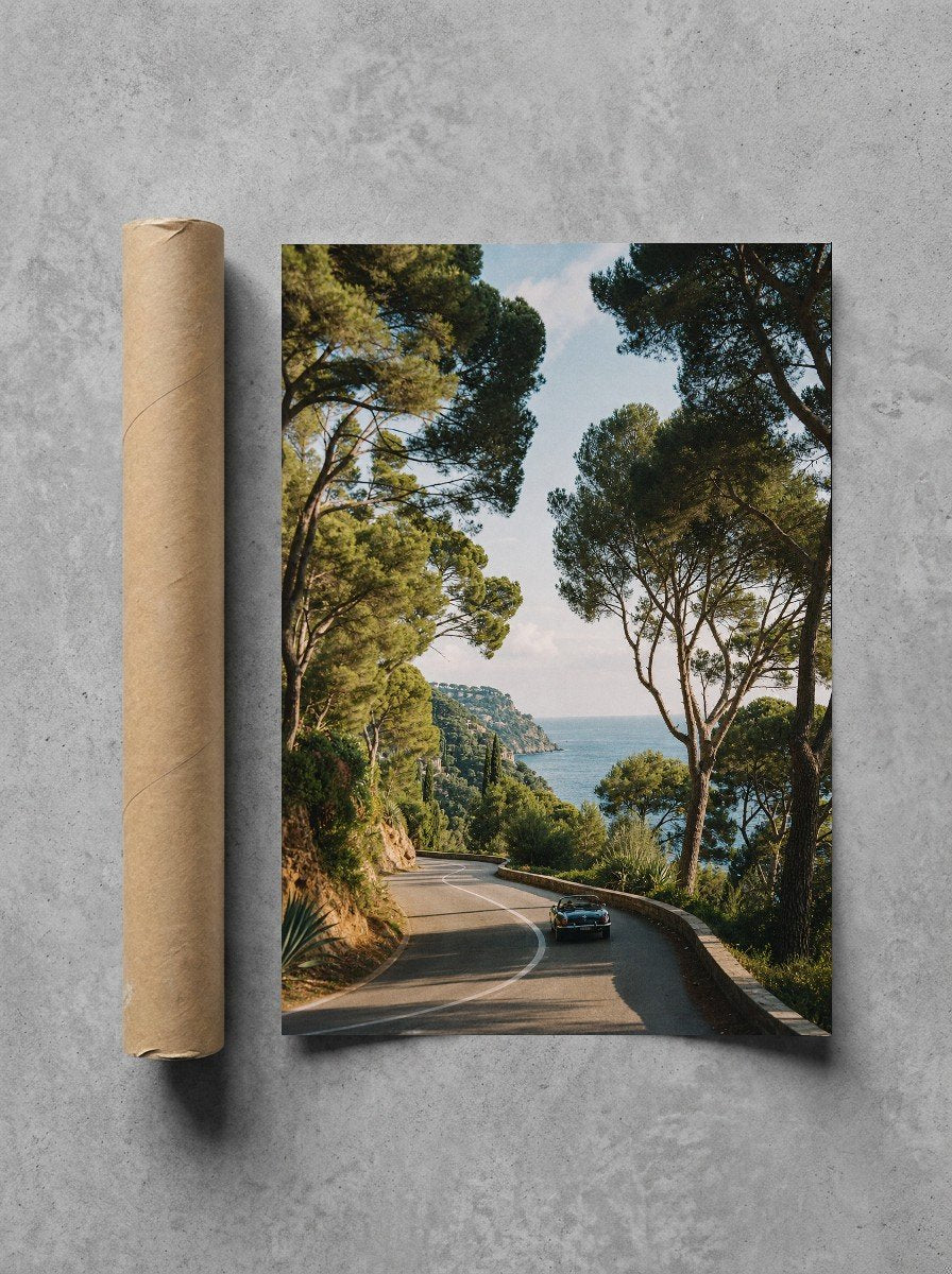 The Coast Road, print and shipping tube