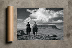 Two Riders, Big Sky, print and shipping tube