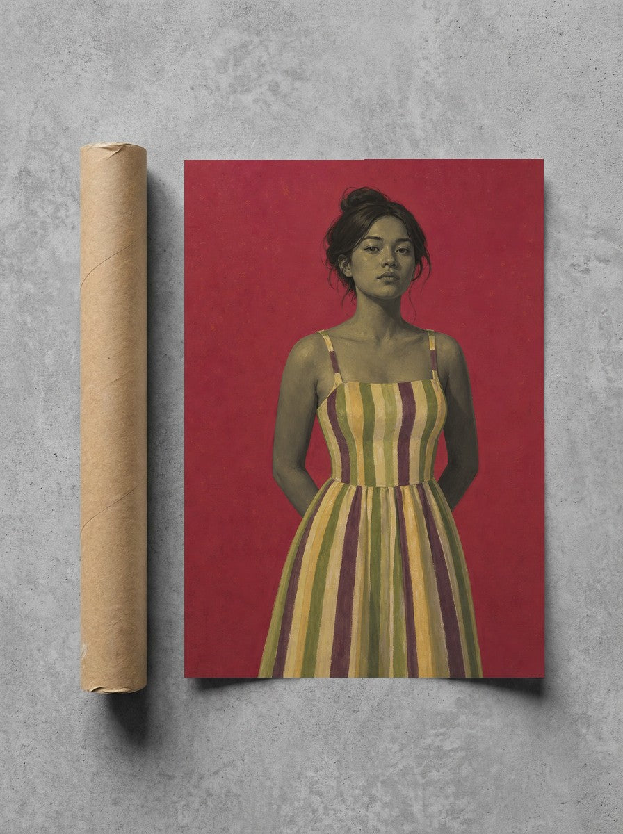 Unbothered, in Stripes, print and shipping tube