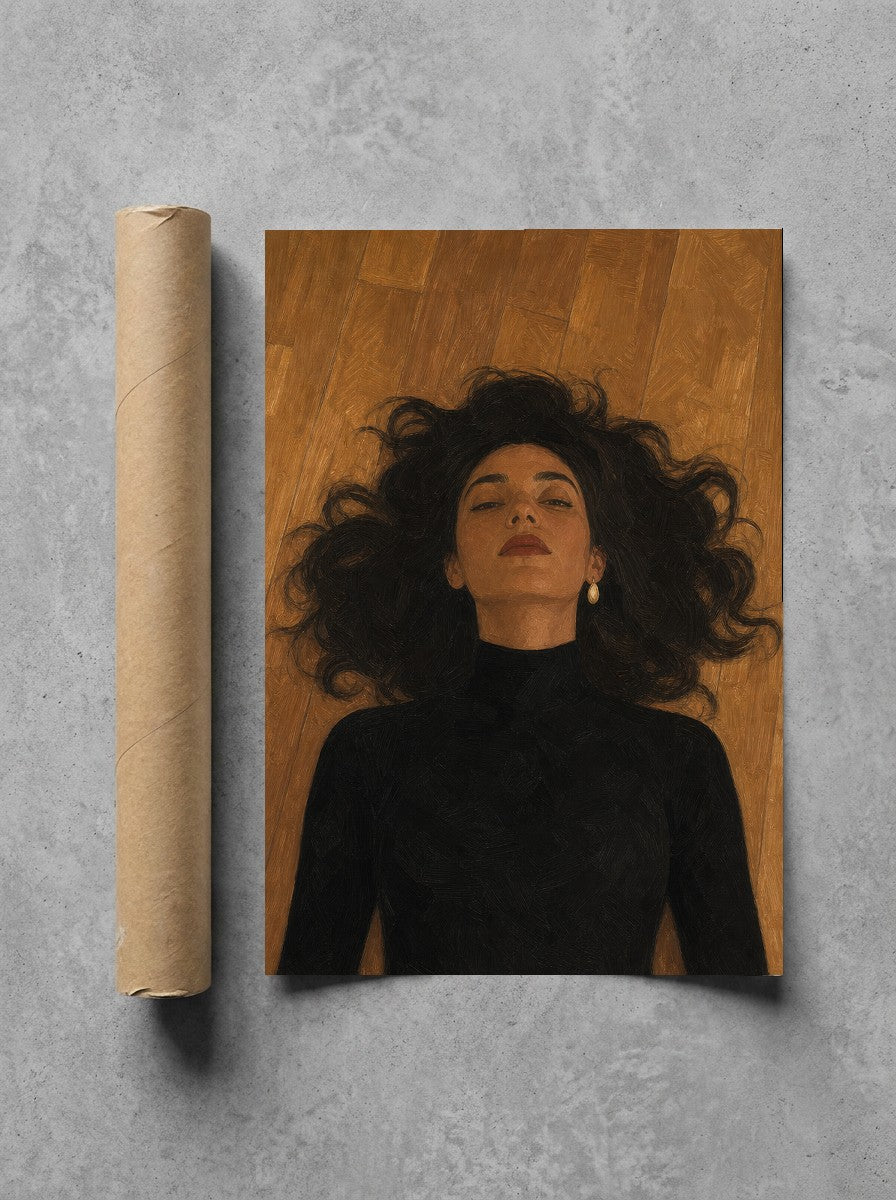 Hair on Floor rolled in a Drunk Dame shipping tube, ready to ship.
