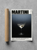 Martini Recipe rolled in a Drunk Dame shipping tube, ready to ship.
