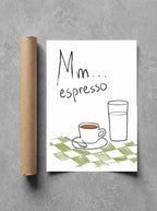 Mm Espresso rolled in a Drunk Dame shipping tube, ready to ship.