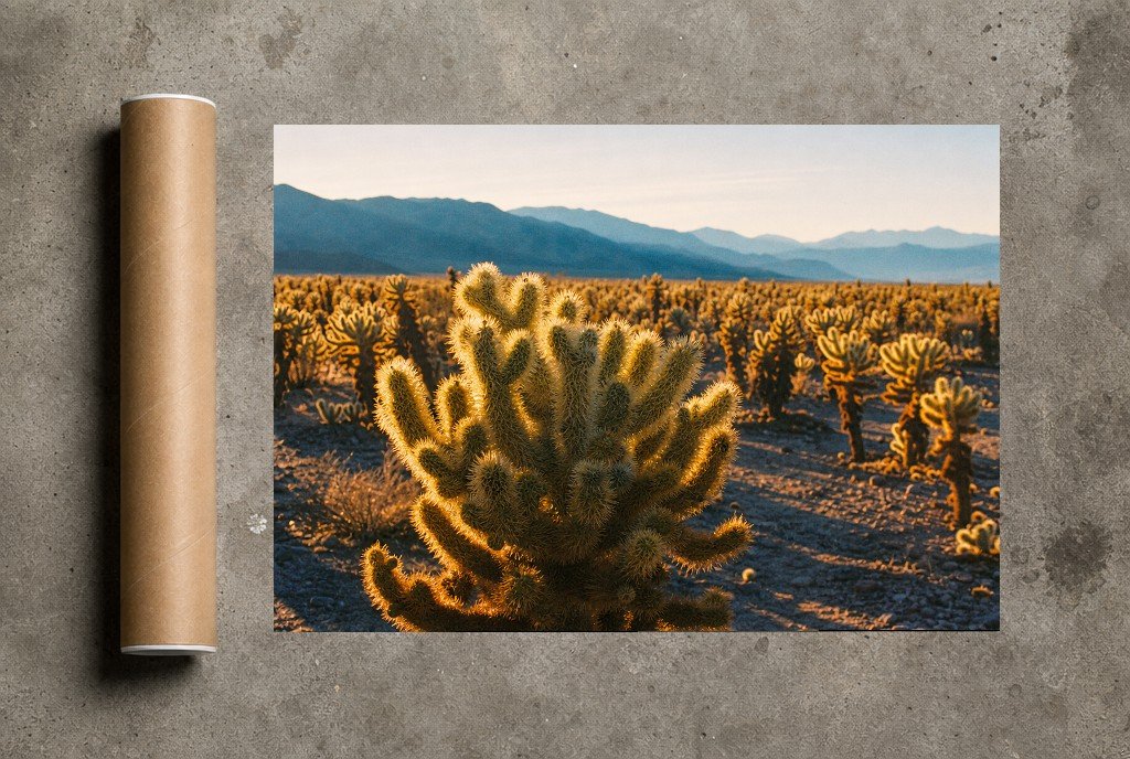 Cholla Gold, print and shipping tube