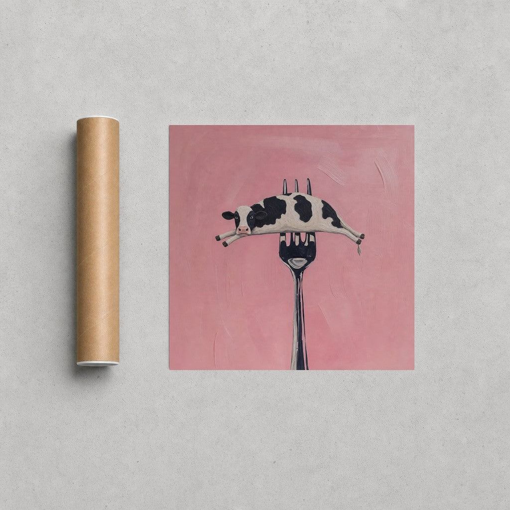 On a Fork, Deadpan rolled in a Drunk Dame shipping tube, ready to ship.