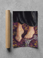 Bare Feet, Spilled Martini rolled in a Drunk Dame shipping tube, ready to ship.