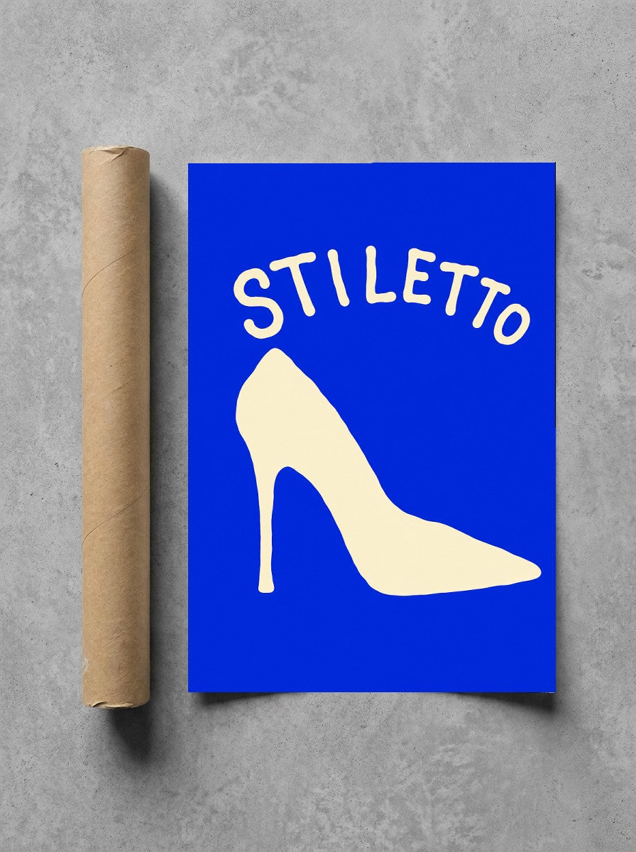 Stiletto rolled in a Drunk Dame shipping tube, ready to ship.